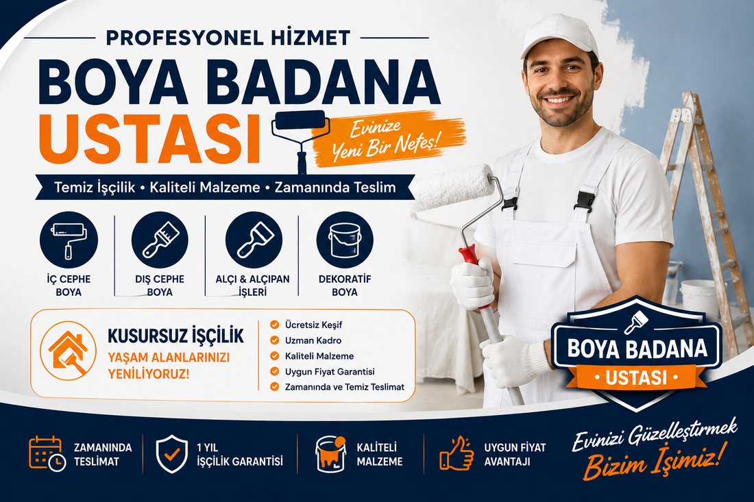 Yazıbaşı boya badana ustası – profesyonel boyacı